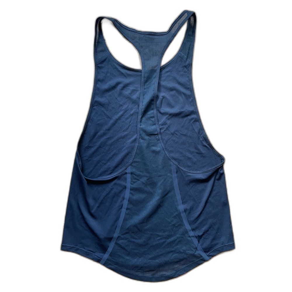 Nike Dri-Fit black loose-fitting tank/singlet Sz XS EUC low/open back racerback - Picture 2 of 6